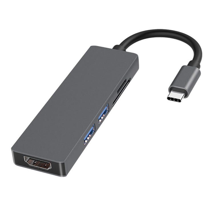 Adattatore HUB USB-C 5 in 1 con HDMI 4K e USB 3.0