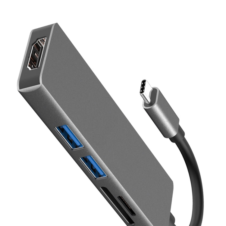 Adattatore HUB USB-C 5 in 1 con HDMI 4K e USB 3.0