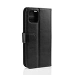 Custodia in pelle con apertura orizzontale a piegatura singola R64 Texture per iPhone XI MAX, con supporto, slot per carte e portafoglio