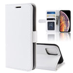 Custodia in pelle con apertura orizzontale a piegatura singola R64 Texture per iPhone XI MAX, con supporto, slot per carte e portafoglio