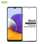 Pellicola in vetro temperato con schermo curvo antideflagrante MOFI 9H 3D, For Samsung Galaxy A22 5G, For Samsung Galaxy A72 4G/5G, For Samsung Galaxy S21 FE
