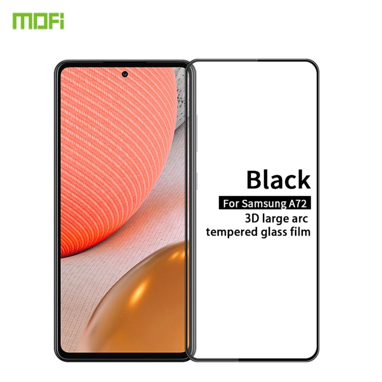 Pellicola in vetro temperato con schermo curvo antideflagrante MOFI 9H 3D, For Samsung Galaxy A22 5G, For Samsung Galaxy A72 4G/5G, For Samsung Galaxy S21 FE