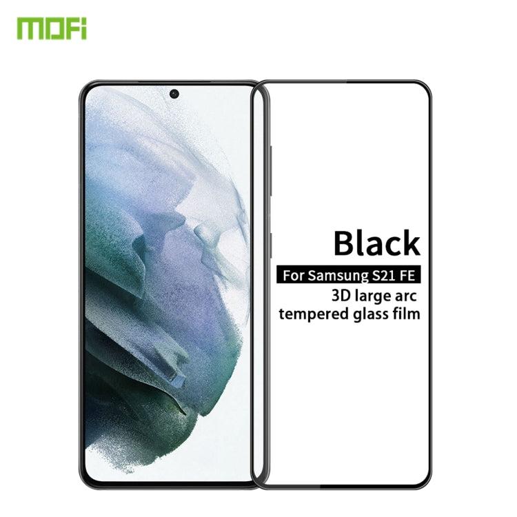 Pellicola in vetro temperato con schermo curvo antideflagrante MOFI 9H 3D, For Samsung Galaxy A22 5G, For Samsung Galaxy A72 4G/5G, For Samsung Galaxy S21 FE