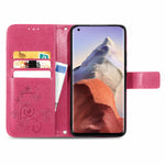 Custodia in pelle con protezione per telefono cellulare con fibbia in rilievo con chiusura a quattro foglie con cordino e slot per schede e portafoglio e funzione staffa, For Samsung Galaxy A22 5G, For Samsung Galaxy A22 4G, For Samsung Galaxy F62/M62 ...