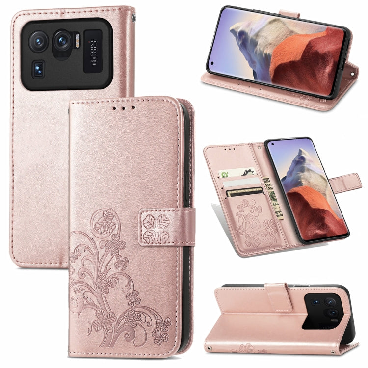 Custodia in pelle con protezione per telefono cellulare con fibbia in rilievo con chiusura a quattro foglie con cordino e slot per schede e portafoglio e funzione staffa, For Samsung Galaxy A22 5G, For Samsung Galaxy A22 4G, For Samsung Galaxy F62/M62 ...