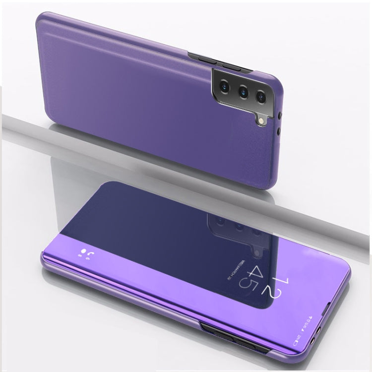 Custodia in pelle flip orizzontale placcata a specchio con supporto, For Samsung Galaxy S21 FE, For Samsung Galaxy A82 5G, For Samsung Galaxy A82 5G / Quantum 2