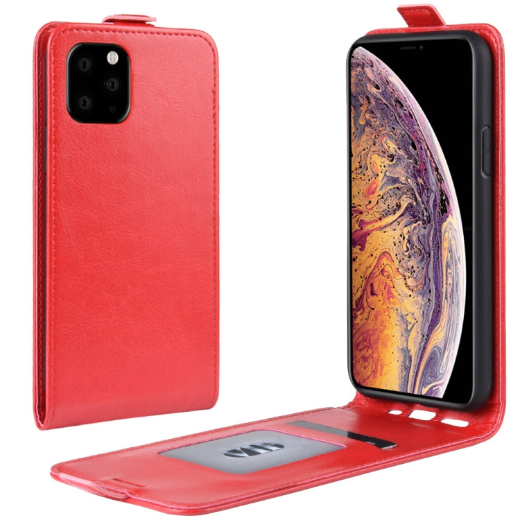 Custodia protettiva in pelle con vibrazione verticale Crazy Horse per iPhone 6/5 (2019)