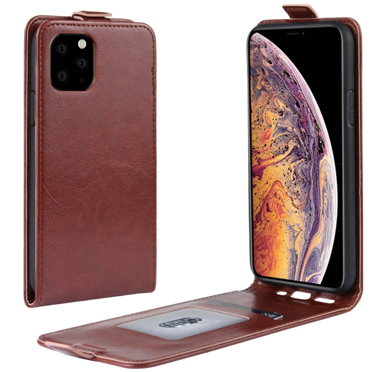 Custodia protettiva in pelle con vibrazione verticale Crazy Horse per iPhone 6/5 (2019)