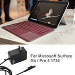 Caricabatterie adattatore CA 24 W 15 V 1,6 A per Microsoft Surface Go/Pro 4 1736, presa americana