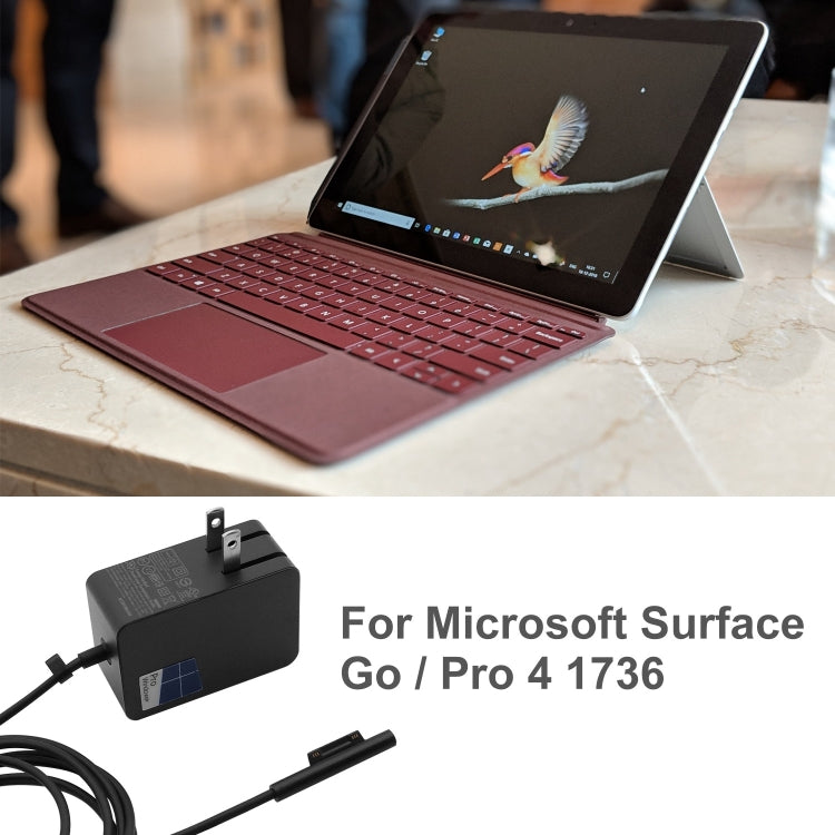 Caricabatterie adattatore CA 24 W 15 V 1,6 A per Microsoft Surface Go/Pro 4 1736, presa americana