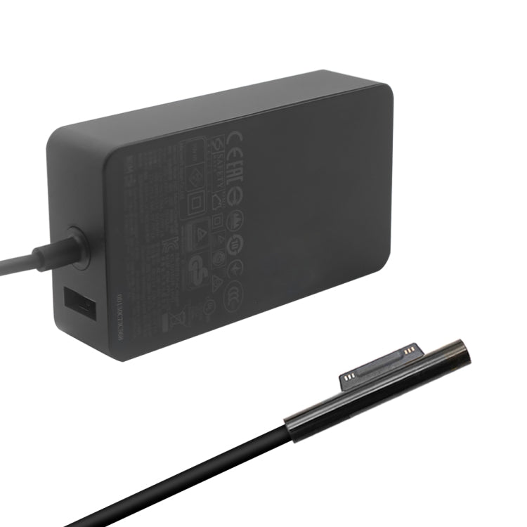 Caricabatterie adattatore CA 36 W 12 V 2,58 A / 5 V 1 A per Microsoft Surface Pro 3/4, presa americana