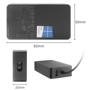 Caricabatterie adattatore CA 36 W 12 V 2,58 A / 5 V 1 A per Microsoft Surface Pro 3/4, presa americana