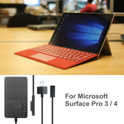 Caricabatterie adattatore CA 36 W 12 V 2,58 A / 5 V 1 A per Microsoft Surface Pro 3/4, presa americana