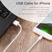 Caricatore USB 12W con cavo per iPhone/iPad
