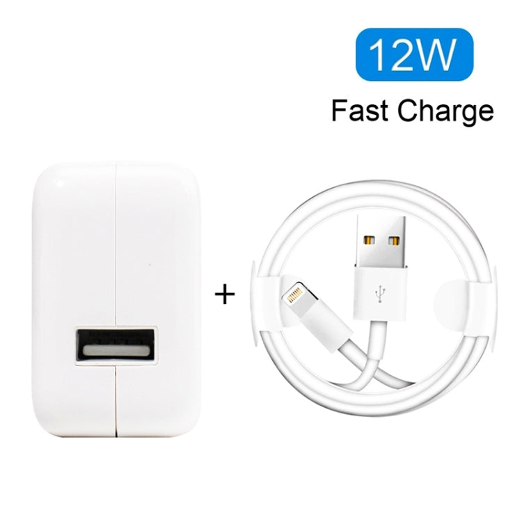 Caricatore USB 12W con cavo dati per iPhone iPad iPod