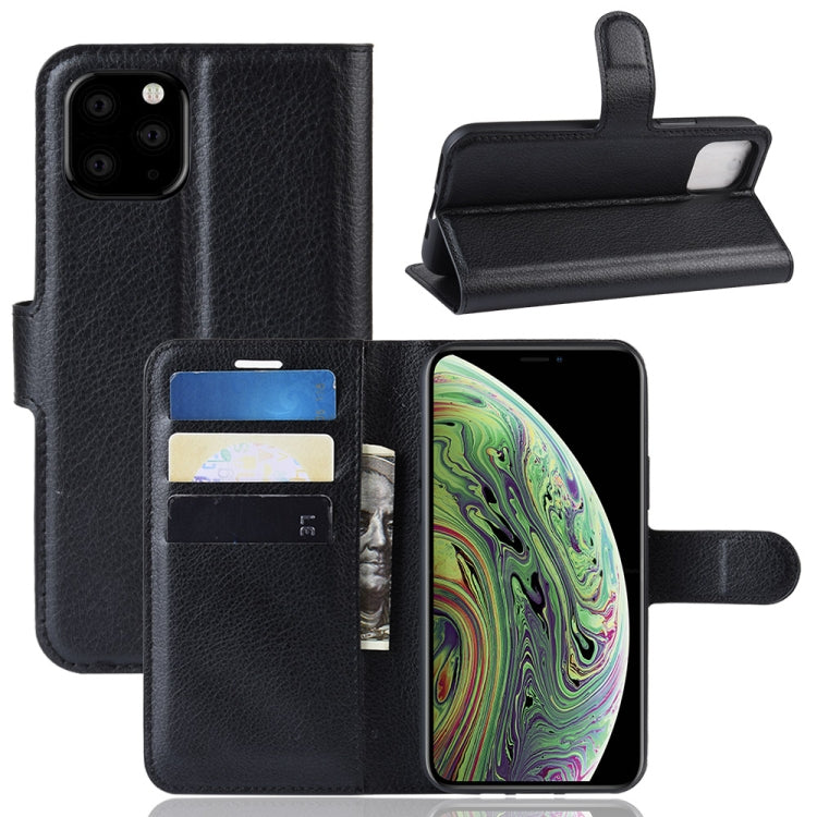 Litchi Skin Custodia per cellulare con supporto per portafoglio in pelle PU per iPhone XI (2019)