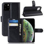 Litchi Skin Custodia per cellulare con supporto per portafoglio in pelle PU per iPhone XI (2019)