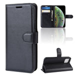 Litchi Skin Custodia per cellulare con supporto per portafoglio in pelle PU per iPhone XI (2019)