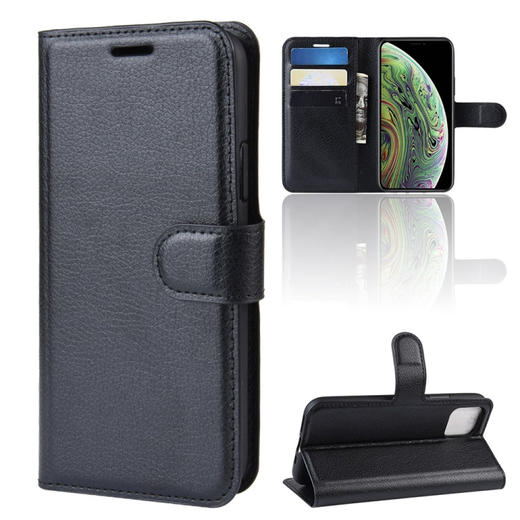 Litchi Skin Custodia per cellulare con supporto per portafoglio in pelle PU per iPhone XI (2019)