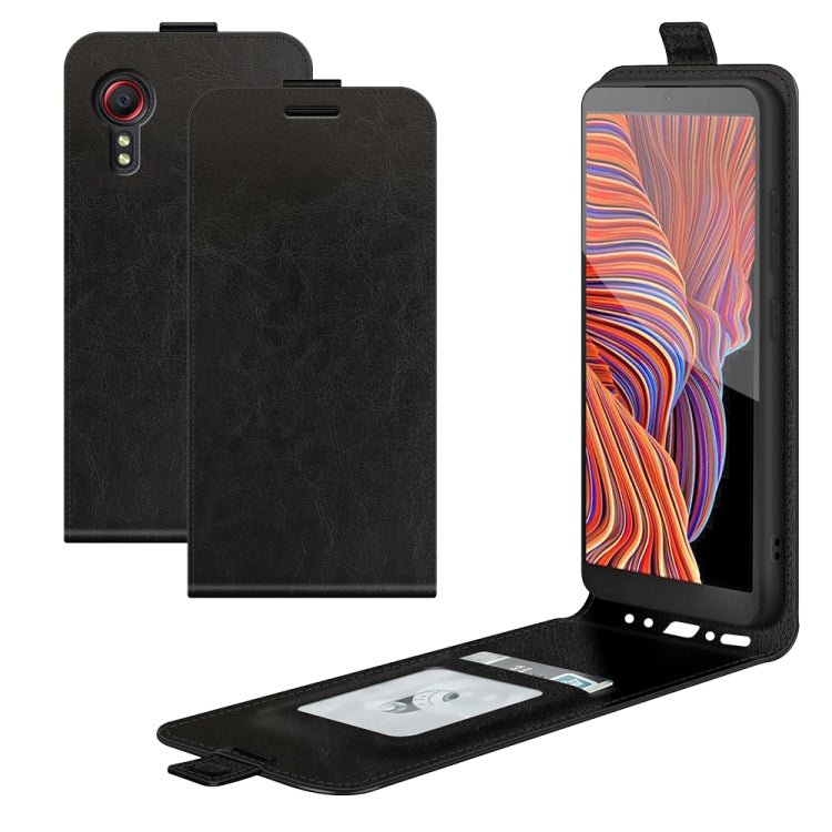 Per Samsung Galaxy Xcover 5 / Xcover 5S R64 Texture Custodia protettiva in pelle a vibrazione verticale singola con slot per schede e cornice per foto, For Galaxy Xcover 5