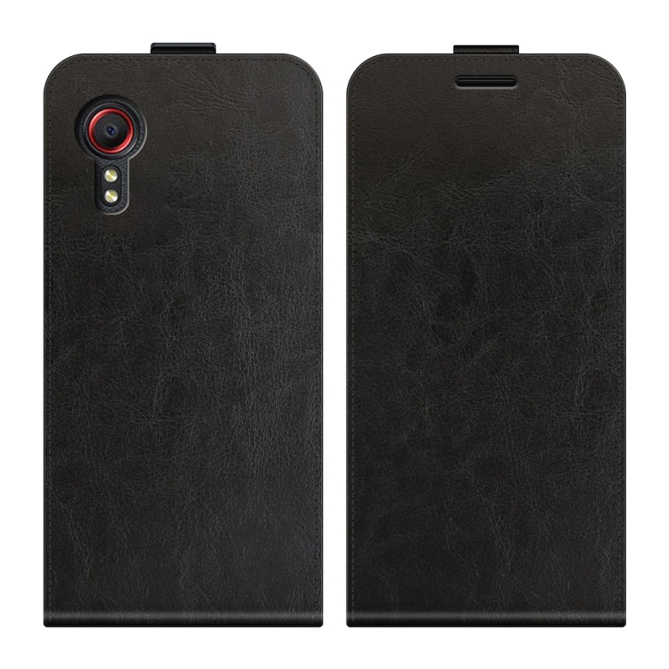 Per Samsung Galaxy Xcover 5 / Xcover 5S R64 Texture Custodia protettiva in pelle a vibrazione verticale singola con slot per schede e cornice per foto, For Galaxy Xcover 5