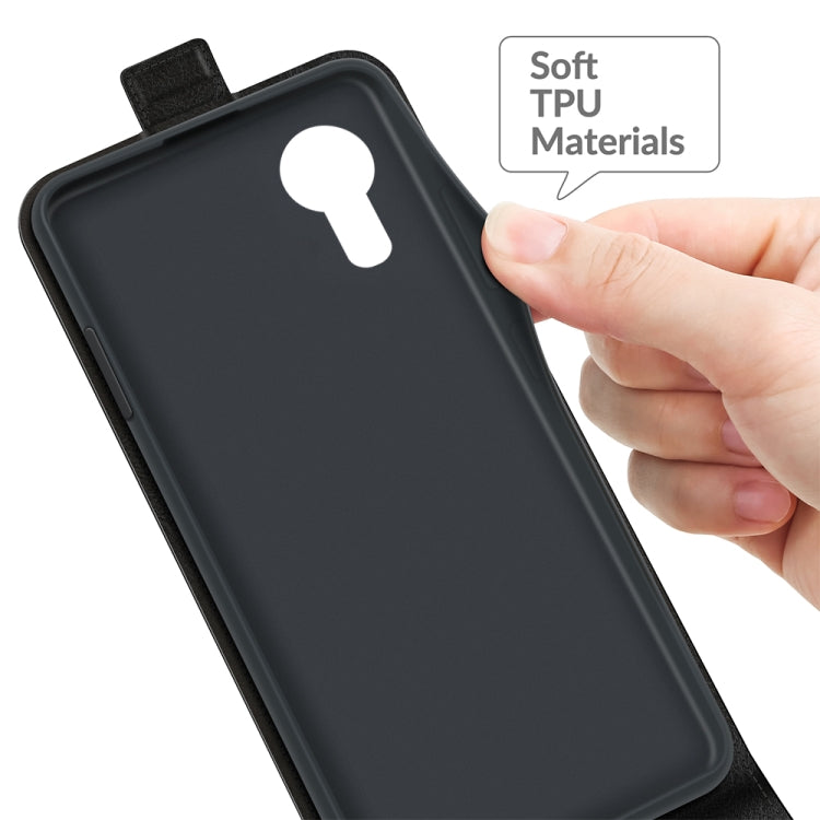 Per Samsung Galaxy Xcover 5 / Xcover 5S R64 Texture Custodia protettiva in pelle a vibrazione verticale singola con slot per schede e cornice per foto, For Galaxy Xcover 5