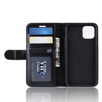 Custodia per cellulare con supporto in pelle PU Crazy Horse con portafoglio per iPhone XI (2019)
