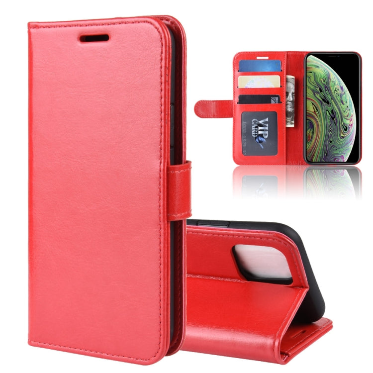 Custodia per cellulare con supporto in pelle PU Crazy Horse con portafoglio per iPhone XI (2019)
