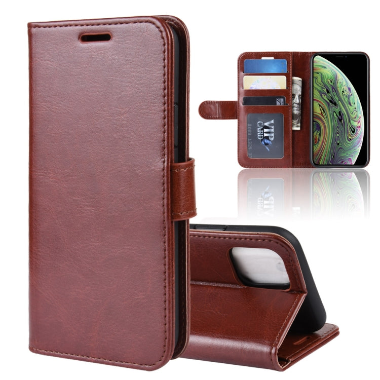 Custodia per cellulare con supporto in pelle PU Crazy Horse con portafoglio per iPhone XI (2019)