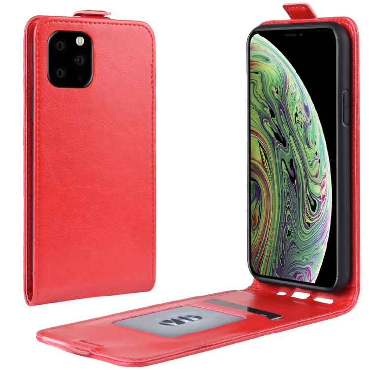 Custodia protettiva in pelle con flip verticale Crazy Horse per iPhone XI (2019)