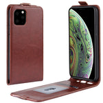 Custodia protettiva in pelle con flip verticale Crazy Horse per iPhone XI (2019)