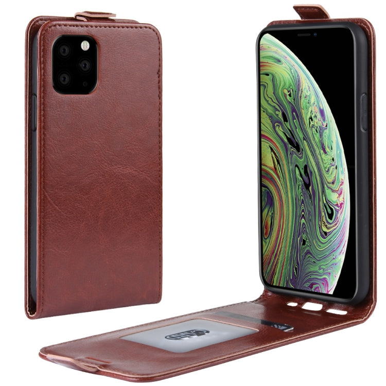 Custodia protettiva in pelle con flip verticale Crazy Horse per iPhone XI (2019)