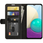 Per Samsung Galaxy A02 / M02 R64 Texture Custodia protettiva a vibrazione orizzontale singola con supporto e slot per schede e portafogli e cornice per foto, For Samsung Galaxy A02