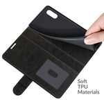 Per Samsung Galaxy A02 / M02 R64 Texture Custodia protettiva a vibrazione orizzontale singola con supporto e slot per schede e portafogli e cornice per foto, For Samsung Galaxy A02