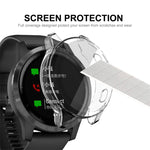 ENKAY Hat-Prince Custodia morbida in TPU trasparente a copertura totale, For Garmin Venu 2 45mm / Vivoactive 4 45mm, For Garmin Venu 2S 40mm / Vivoactive 4S 40mm, For OnePlus Watch, For Motorola Moto 360 (3rd gen)