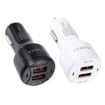 TE-092 36W Dual QC3.0 Caricabatteria da auto rapido USB, TE-092