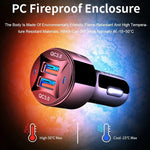 TE-092 36W Dual QC3.0 Caricabatteria da auto rapido USB + set di cavi dati da USB a Micro USB, TE-092 with Micro USB Cable