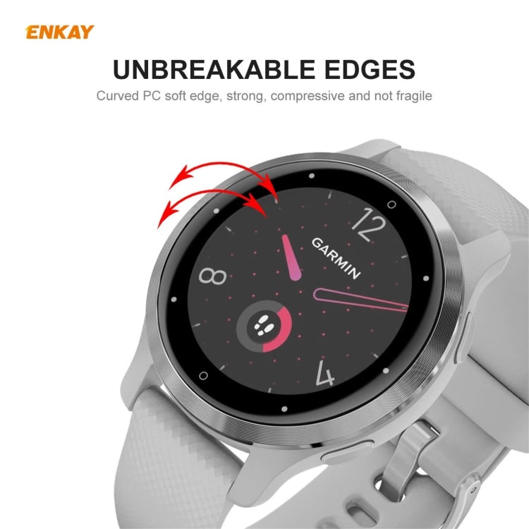 ENKAY Hat-Prince 3D Full Screen Soft PC Edge + Pellicola proteggi schermo PMMA HD, For Garmin Venu 2S / Vivoactive 4S 40mm (1 PC), For Redmi Watch (1 PCS), For Huawei B6 (1 PCS), For Venu 2 / Vivoactive 4 45mm (1 PCS)                                   ...