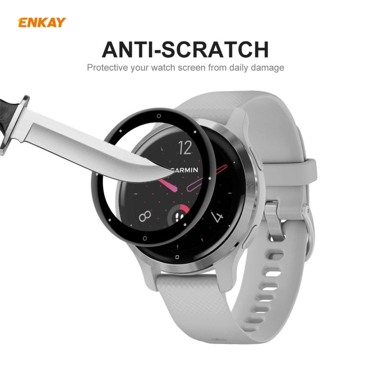 ENKAY Hat-Prince 3D Full Screen Soft PC Edge + Pellicola proteggi schermo PMMA HD, For Garmin Venu 2S / Vivoactive 4S 40mm (1 PC), For Redmi Watch (1 PCS), For Huawei B6 (1 PCS), For Venu 2 / Vivoactive 4 45mm (1 PCS)                                   ...