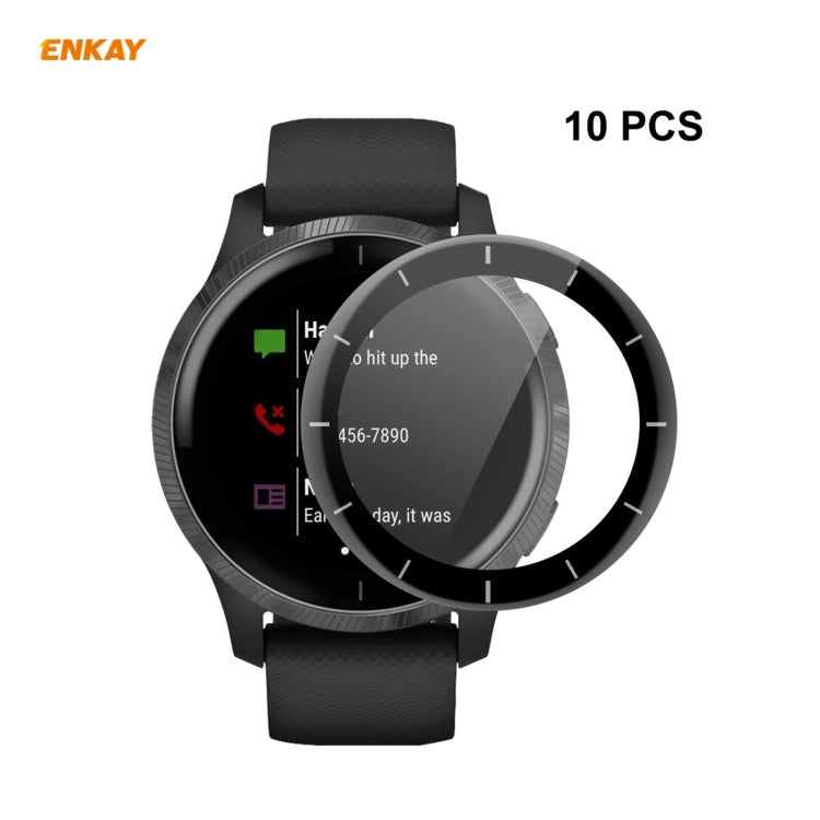 10 PZ ENKAY Hat-Prince 3D Full Screen Soft PC Edge + PMMA HD Screen Protector Film, For Redmi Watch (10 PCS), For Huawei B6 (10 PCS), For Venu 2 / Vivoactive 4 45mm (10 PCS), For Garmin Venu 2S / Vivoactive 4S 40mm (10 PCS)                             ...