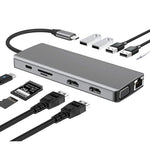 Docking station multifunzione per notebook WS-04 12 in 1 di tipo C, 12 in 1