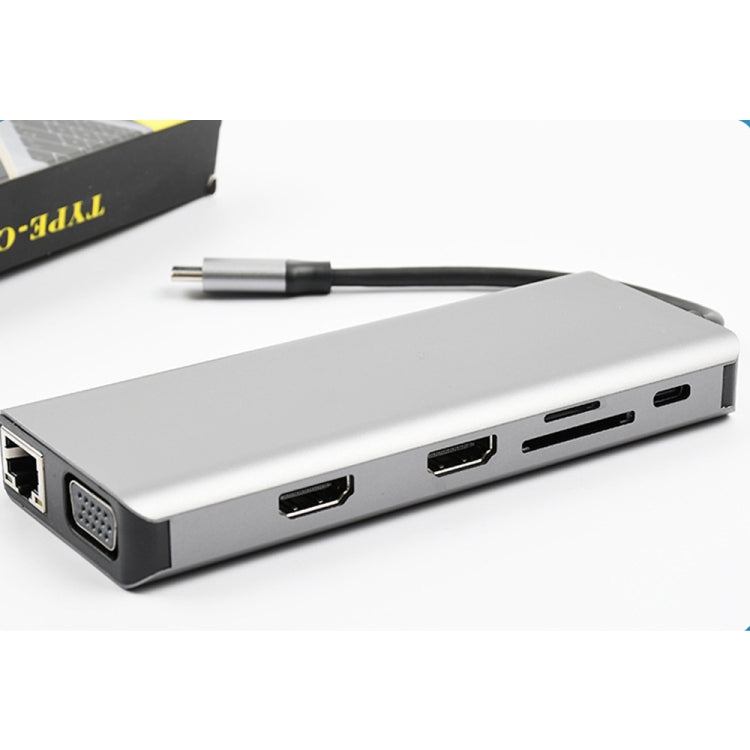 Docking station multifunzione per notebook WS-04 12 in 1 di tipo C, 12 in 1