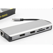 Docking station multifunzione per notebook WS-04 12 in 1 di tipo C, 12 in 1