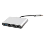 WS-07 Type-C 3.1 a RJ45 + HDMI + USB 3.0 + PD Docking station multifunzione convertitore 4 in 1, Type-C 3.1 to RJ45+HDMI+USB3.0+Type-C