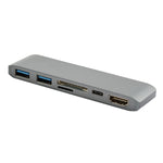 Convertitore USB-C 6 in 1 HDMI USB3.0 SD TF PD Hub