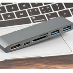 Convertitore USB-C 6 in 1 HDMI USB3.0 SD TF PD Hub