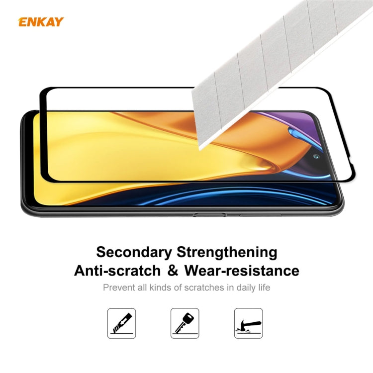 2 PZ ENKAY Hat-Prince Full Glue 0.26mm 9H 2.5D Pellicola a copertura totale in vetro temperato, For Nokia X10 / X20(2pcs）, For Xiaomi Poco M3 Pro / Redmi Note 10 5G(2pcs)