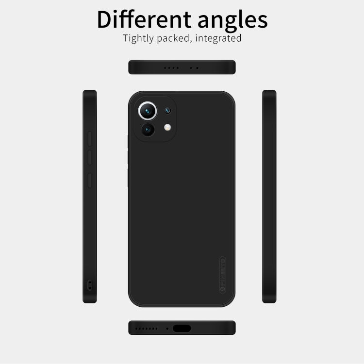 Custodia antiurto in TPU in silicone liquido serie Touching PINWUYO, For Xiaomi Mi 11, For Xiaomi Mi 11 Lite, For Xiaomi Mi 11 Ultra