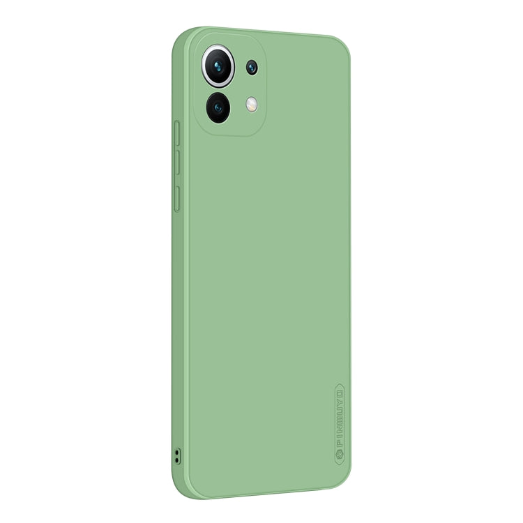 Custodia antiurto in TPU in silicone liquido serie Touching PINWUYO, For Xiaomi Mi 11, For Xiaomi Mi 11 Lite, For Xiaomi Mi 11 Ultra