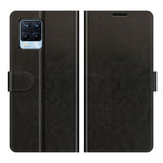 Per OPPO Realme 8/8 Pro 4G R64 Texture Custodia protettiva a vibrazione singola orizzontale con supporto e slot per schede e portafoglio e cornice per foto, For OPPO Realme 8